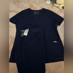 Scrub Figs set - navy